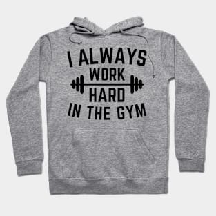 Gym quote black text Hoodie